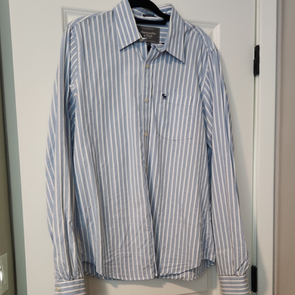Abercrombie & Fitch Other - Abercrombie & Fitch Light Blue Striped Button Down Shirt